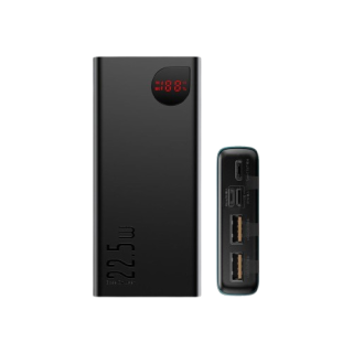 Baseus PPADM20S 20000mah Adaman Metal Fast Charging Power Bank Black (22.5W)Capacity: Battery capacity: 20000mAh/3.7V 74Wh 	    Rated capacity: 12000mAh