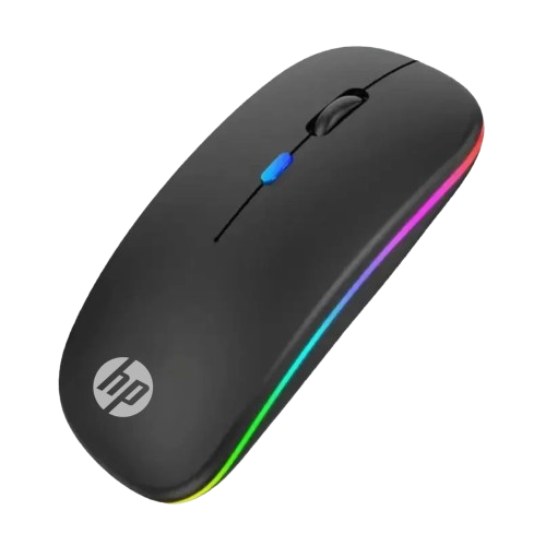HP W10 Wireless Bluetooth Mouse, Rechargeable Dual Mode RGB Mouse