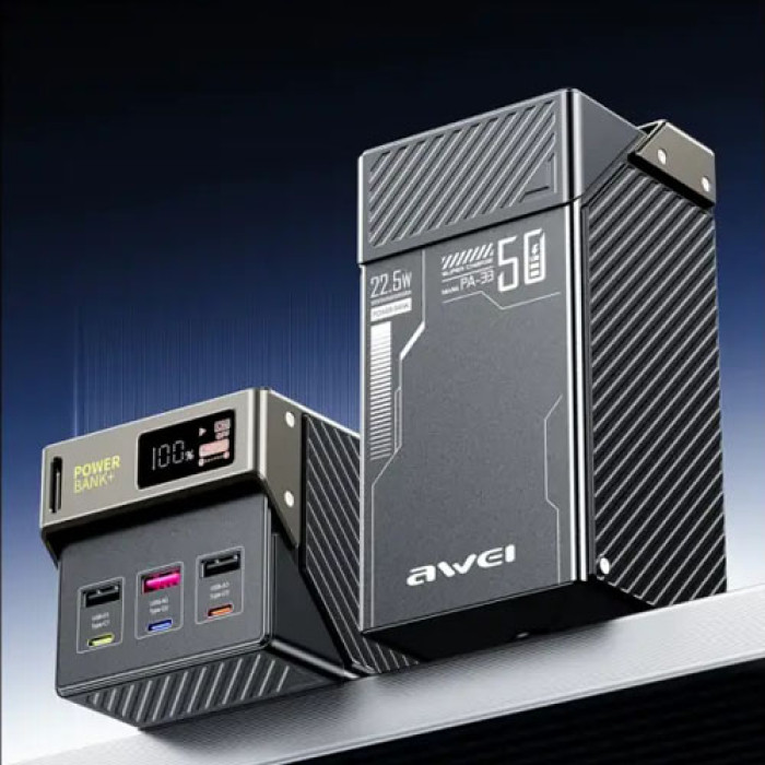 Awei PA-33 22.5W Multifunctional Power Bank - 50000mAh - Image 3