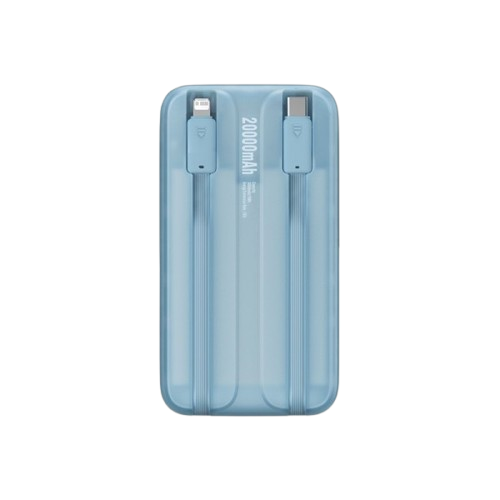 Baseus Comet Series | Dual-Cable Digital Display Fast Charge Power Bank 20000mAh 22.5W PD QC - With Built-in USB-C Lightning Charging Cables 30cm - Image 2